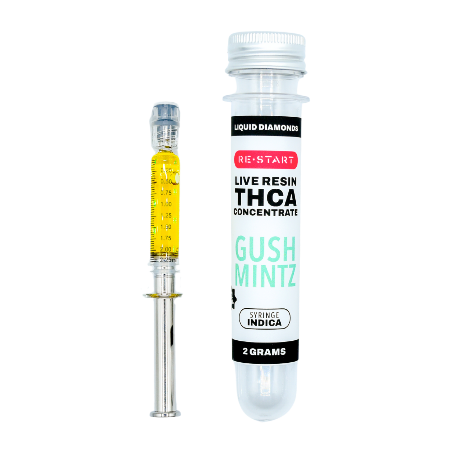 THCA Live Resin Dab Syringe (H/I) Gush Mintz + Free Accessory / 2mL/2G (Reg. Price $70) *ATX Only
